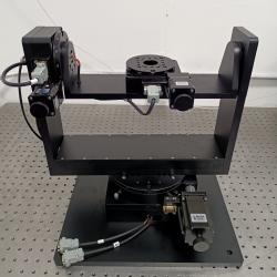 Motorized XYZ Rotary Stage with Base Plate and Slip Ring